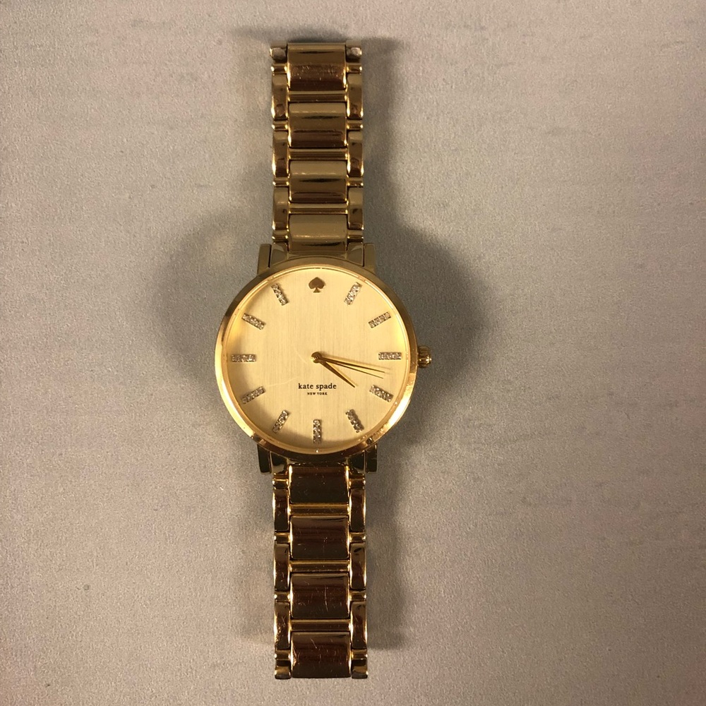 kate spade | gold watch